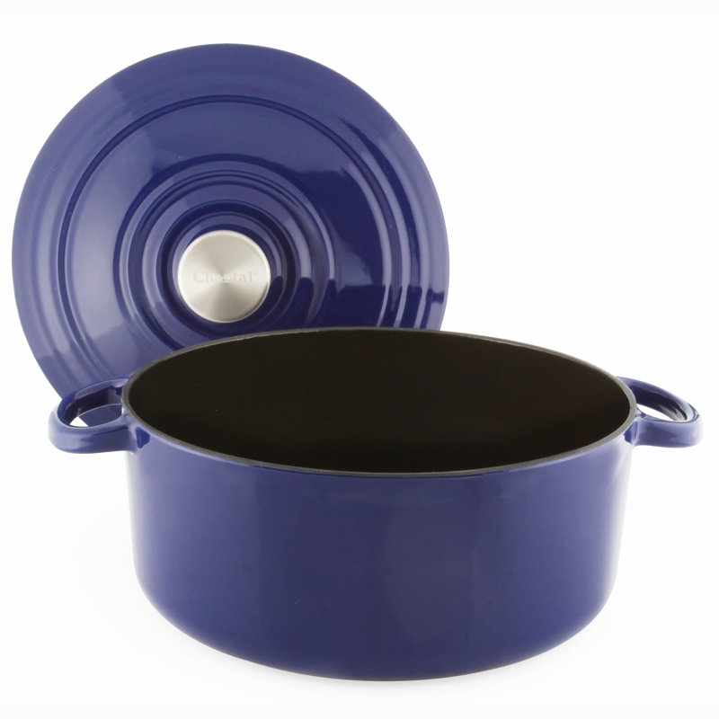 Chantal Enameled Cast Iron Round Dutch Oven & Reviews Wayfair